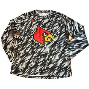 Louisville‎ Cardinals adidas Long Sleeve Shirt Men's XL Climalite Team Issue